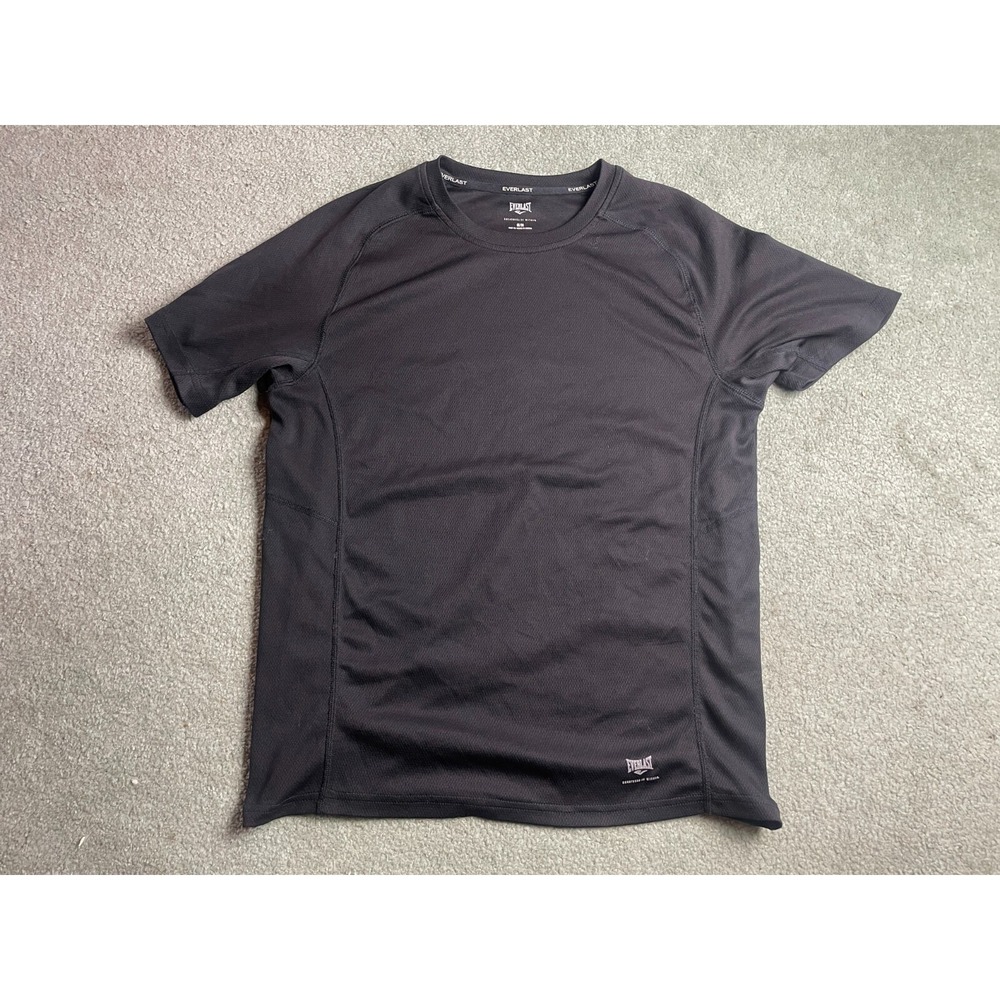 Everlast T-Shirt Men's Size M Black Activewear EVERDRI Short Sleeve Crewneck Tee